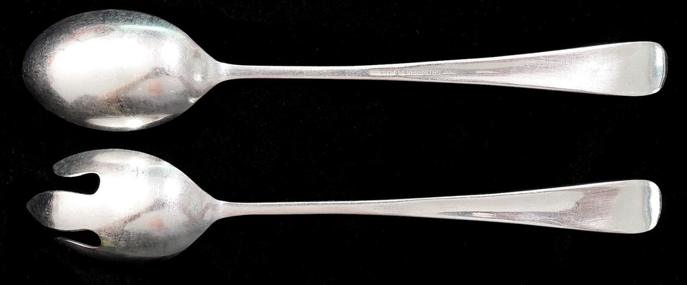 13" Salad Serving set made by Windsor Silversmiths, Japan!