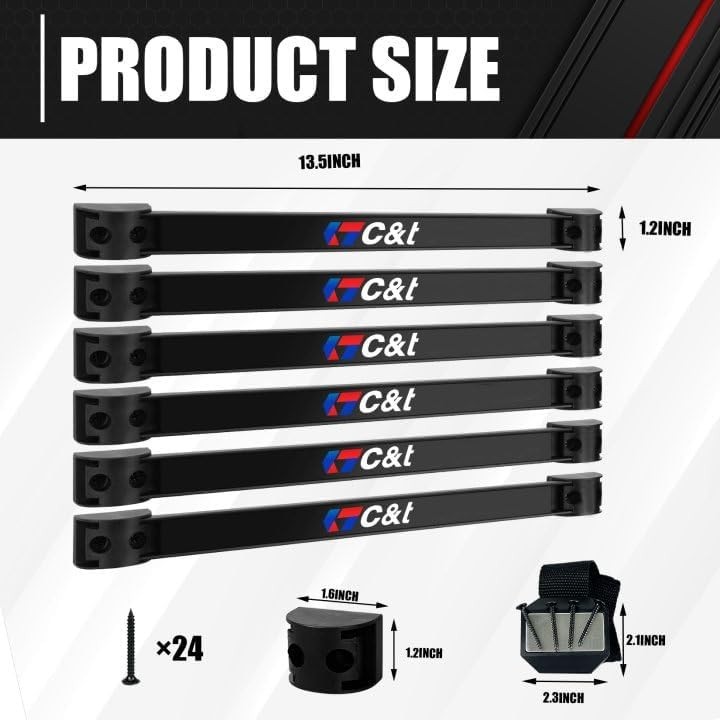 7-Piece Magnetic Tool Holder Set for Garage & Workshop Organization