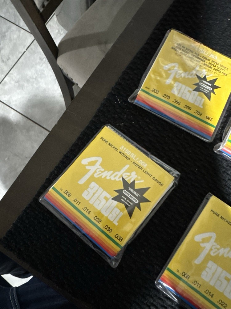 Fender Guitar String Sets,, Lot Of 8