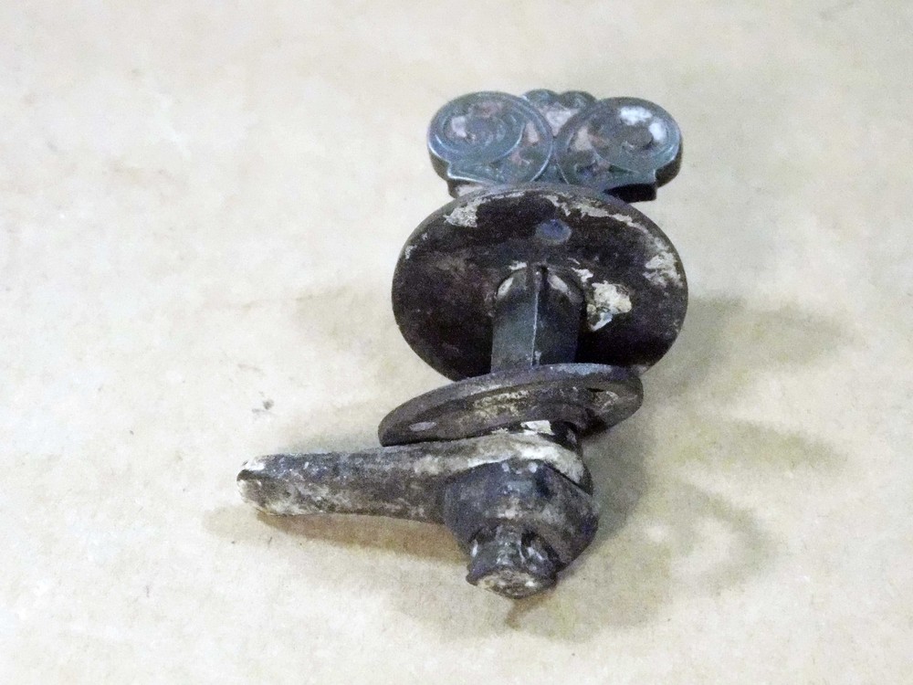 Unusual original Victorian thumb turn latch