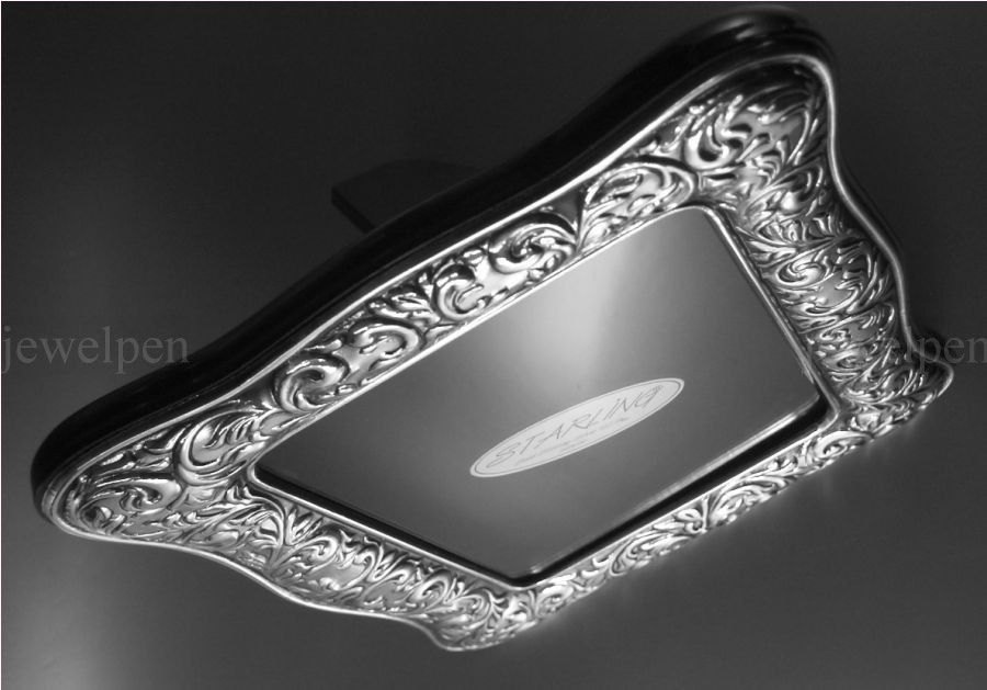 High-Quality Victorian Photo Frame Solid 925 Sterling Silver Mahogany(V2)