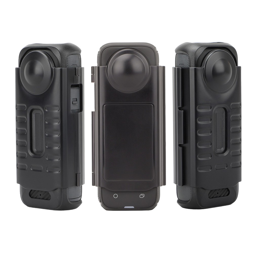 Camera Lens Screen Cover Protective Case Shockproof For Insta360 X4 Black