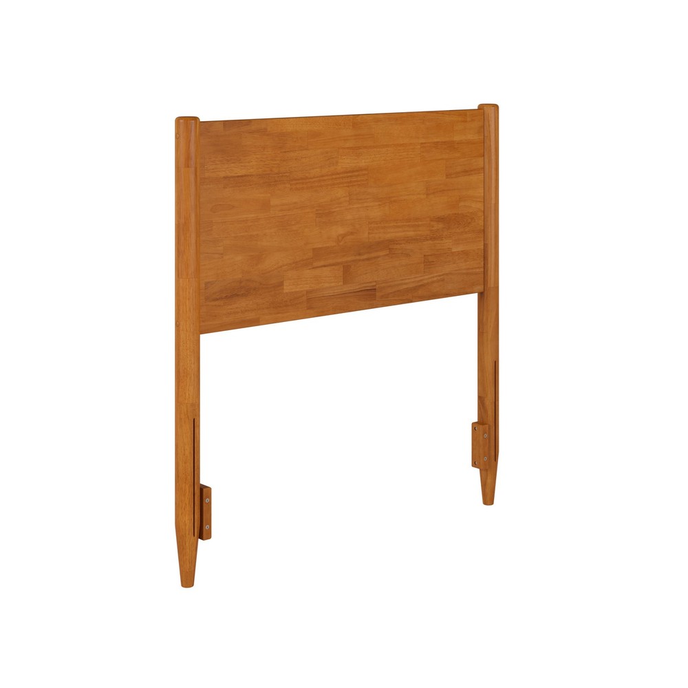 Pasadena Twin Solid Wood Panel Headboard in Light Toffee