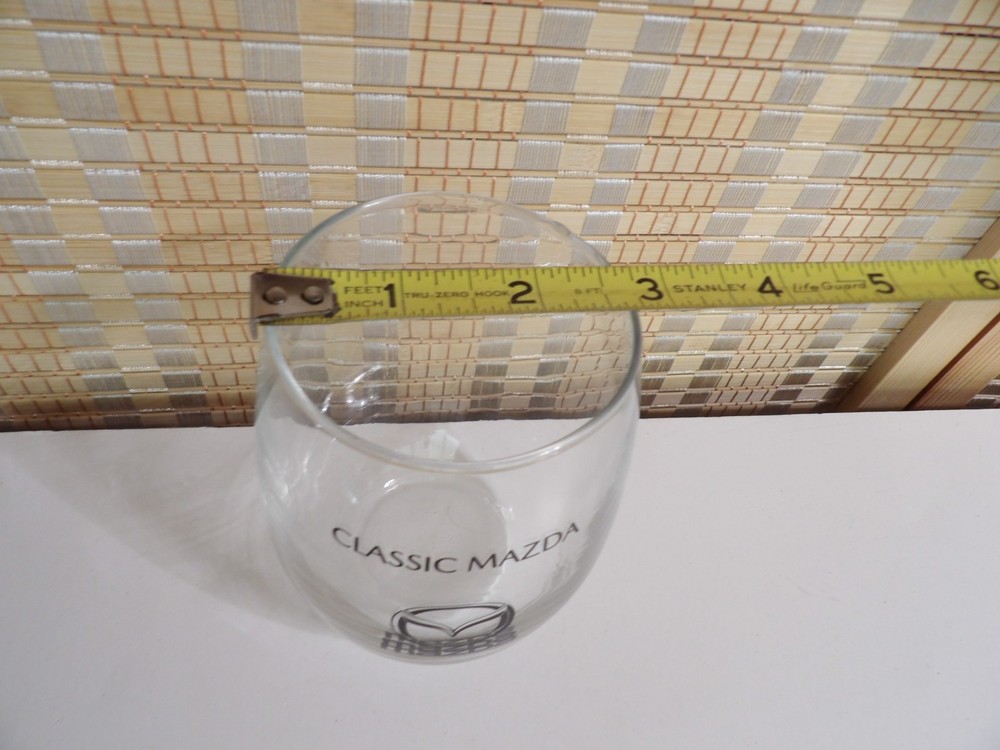 Classic Mazda Stemless Wine Glass