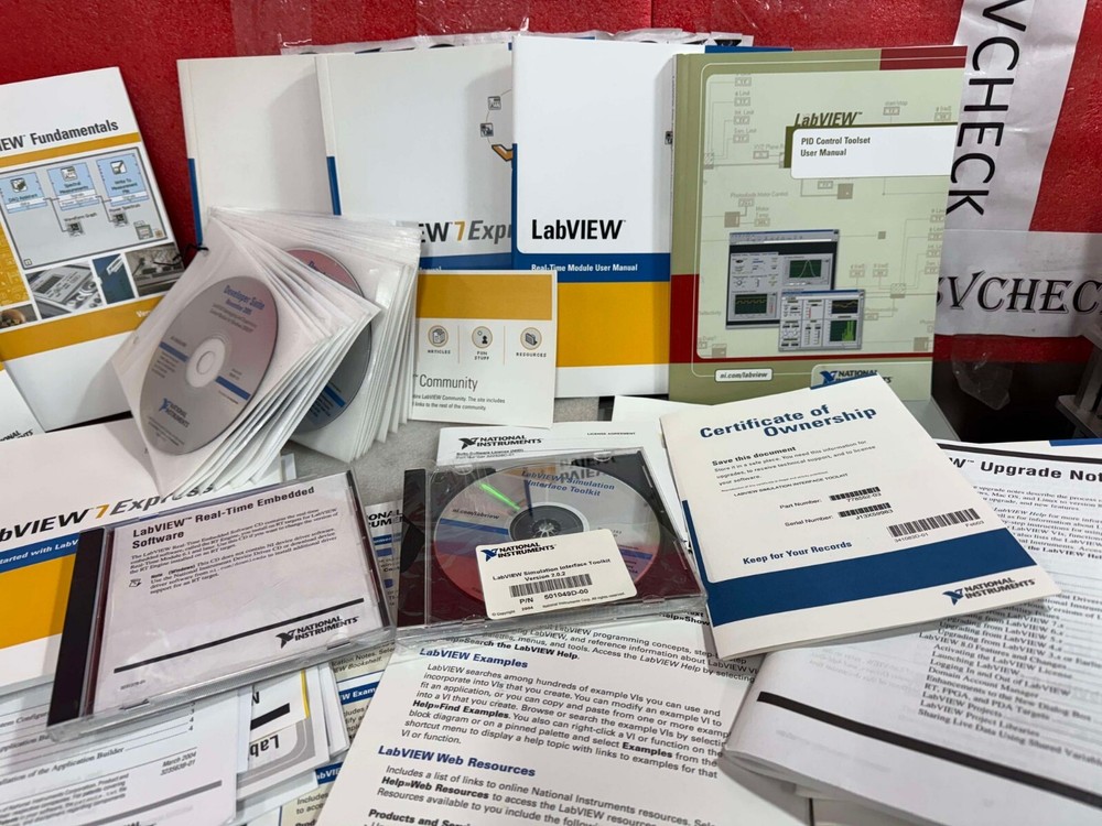 ASSORTED LOT NATIONAL INSTRUMENTS 778552-03 LABVIEW DEVELOPMENT SUITE