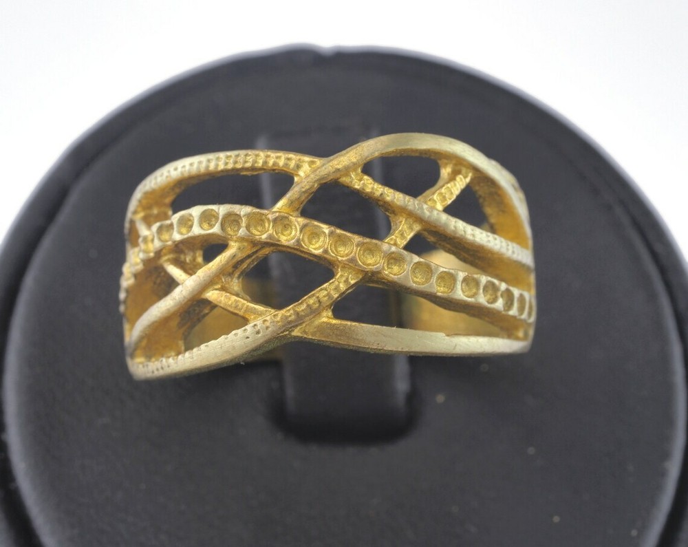 Ring Adjustable Ring Bezel - Raw brass (19mm 9US inner size - Adjustable )2703