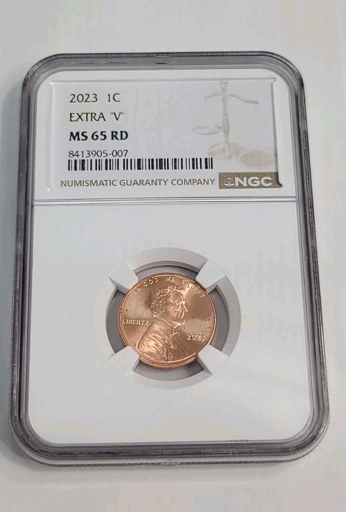 2023 P Extra v Lincoln Shield Cent, Grade 65 NGC.