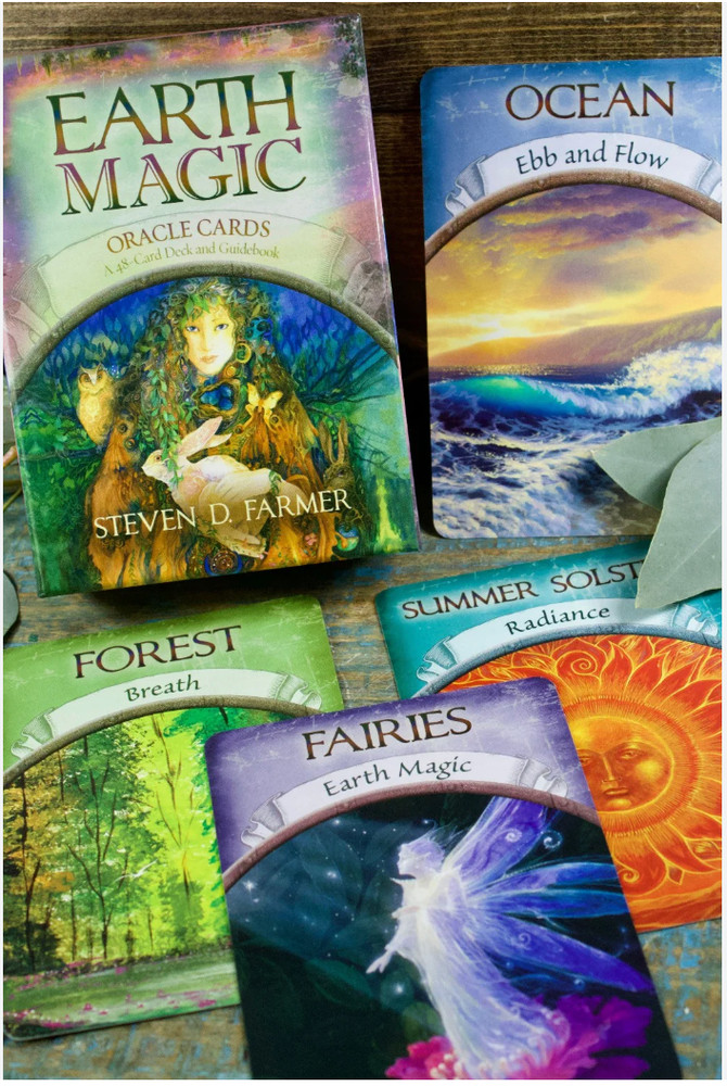 3 Deck Bundle, Earth Magic Oracle Cards, Animal messages, Mystical Cats Tarot