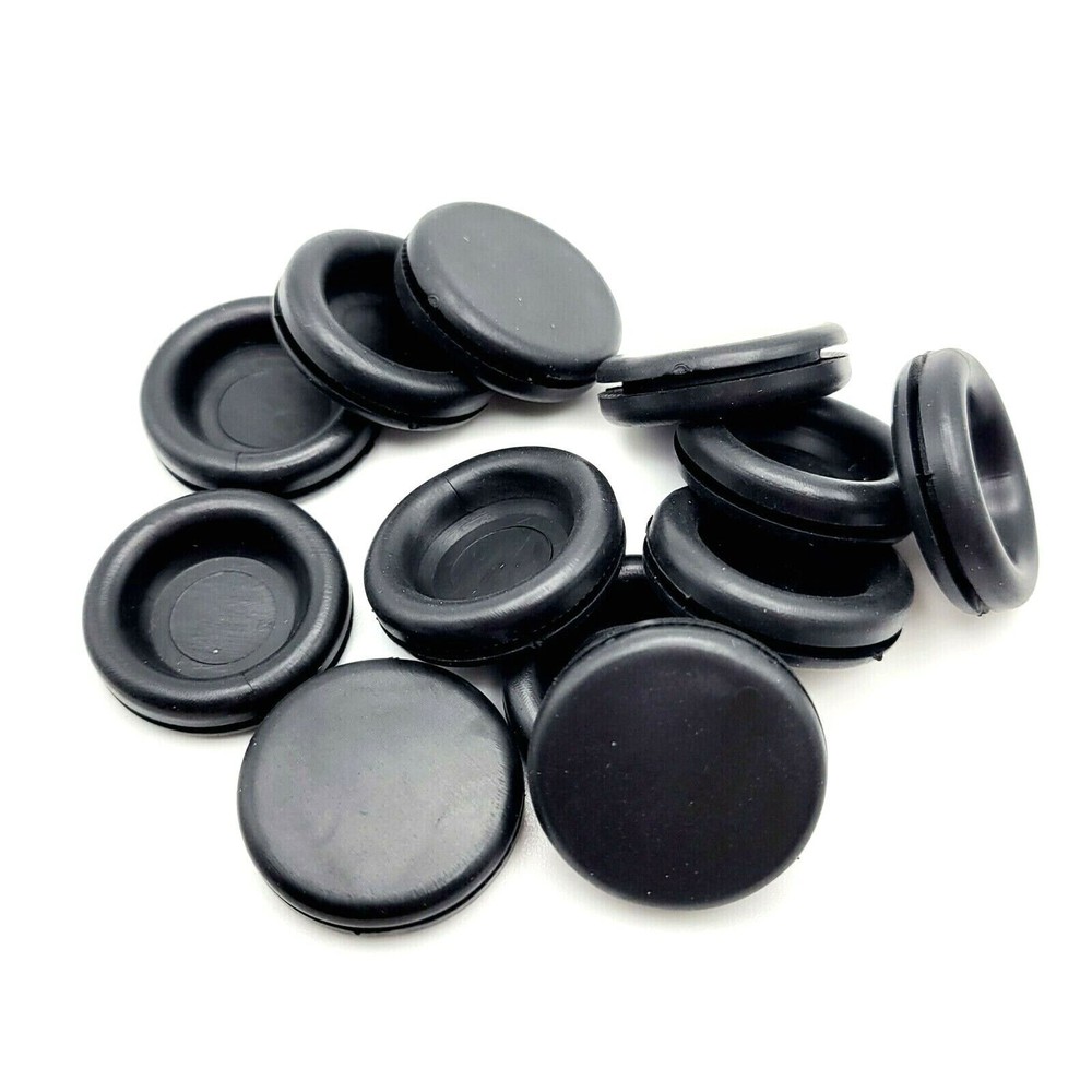 3/4" Hole Solid Rubber Grommet Panel Flush Plug for 1/16” Thick Materials 1" OD