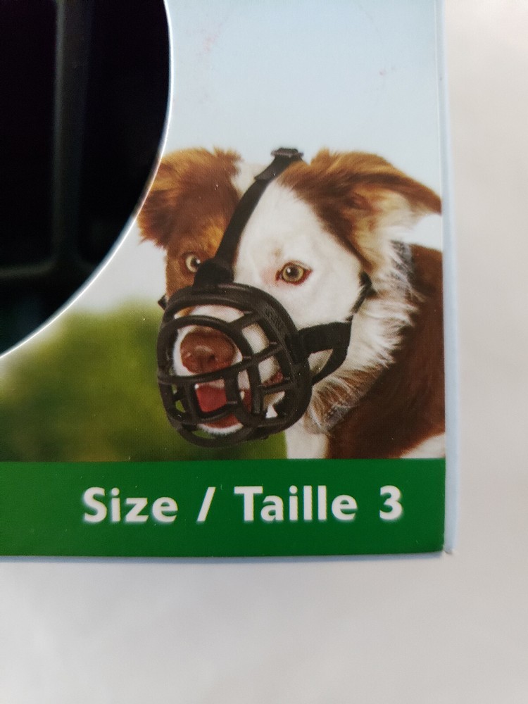 Baskerville Ultra Muzzle for Dogs, Size 3 Black Comfortable dog friendly design