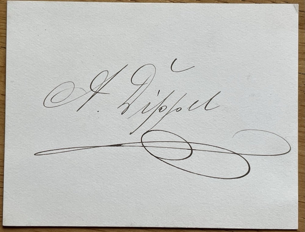 German Tenor Andreas Dippel Autograph
