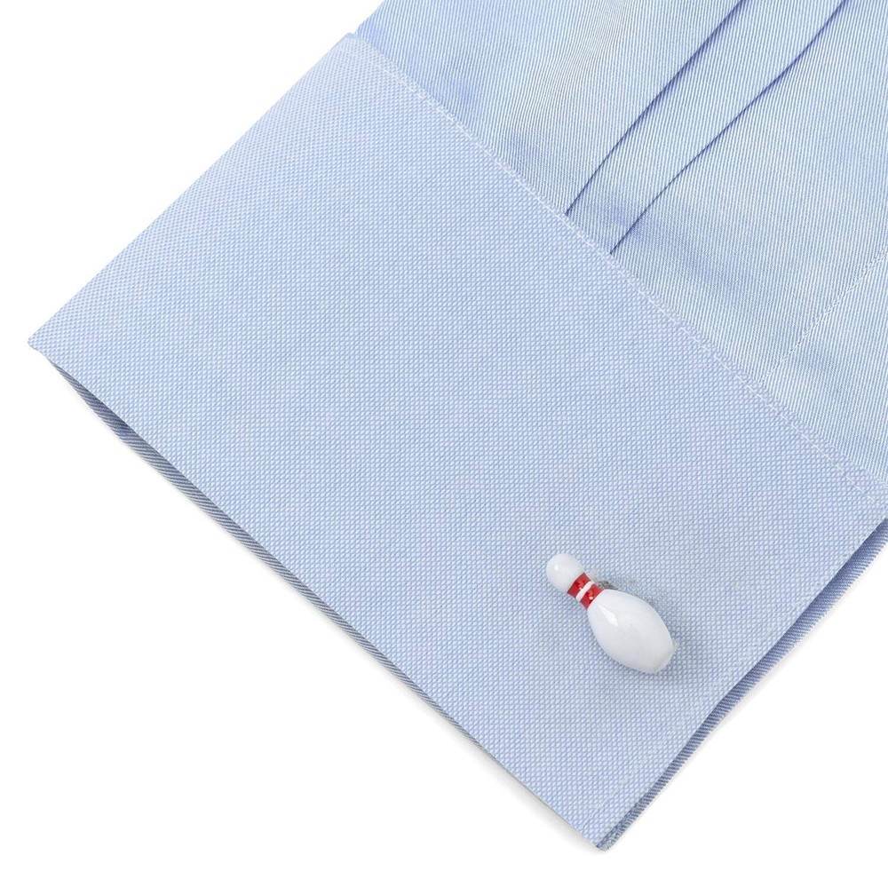 Bowling Pin & Ball 3D Cufflinks