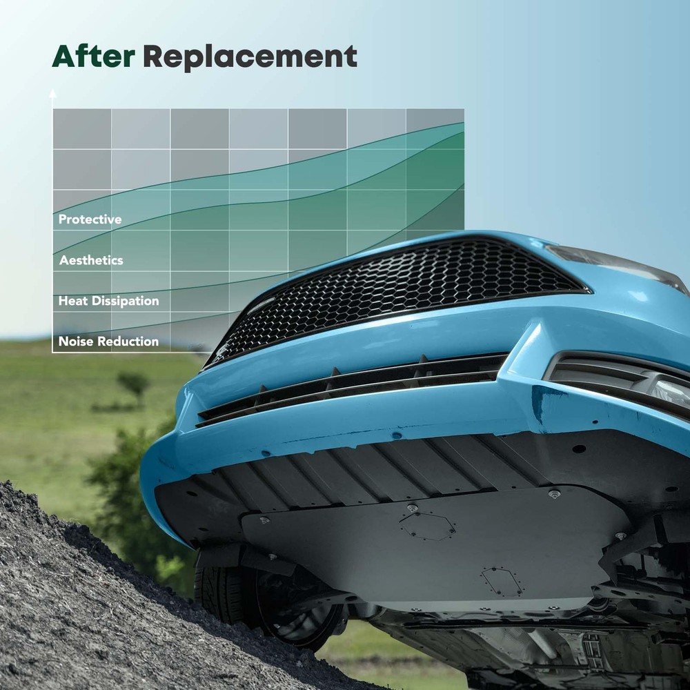 Left Driver Engine Splash Shield Compatible with Elantra 2014-2016 Splash Guard