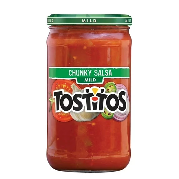 Tostitos Chunky Mild Salsa Dip Thick Texture Tomato Based Sauce 24 oz