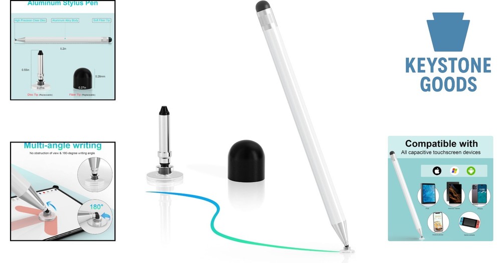 Universal Capacitive Stylus Pen for iPad, Samsung, Microsoft & More