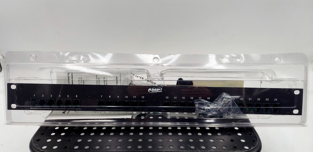 Tyco 556189-1 Amp Netconnect 24-Port 6 Position Modular Jack Patch Panel Assy