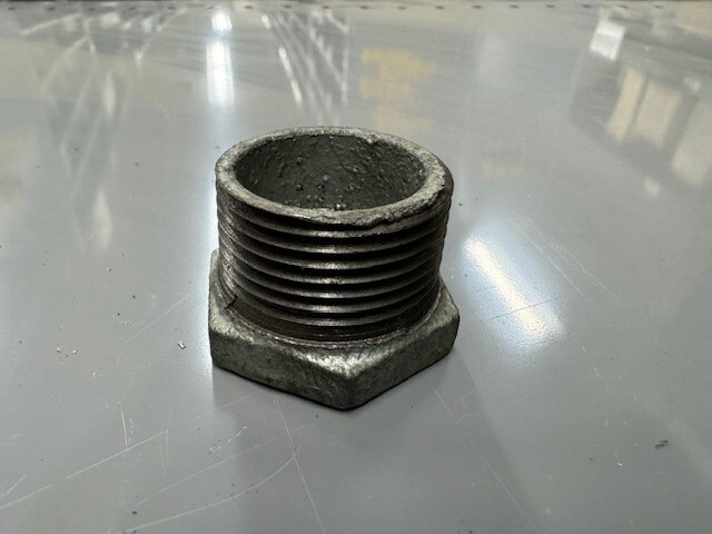 Galvanized Hex Bushing 1" x 1/8" Sold/pc
