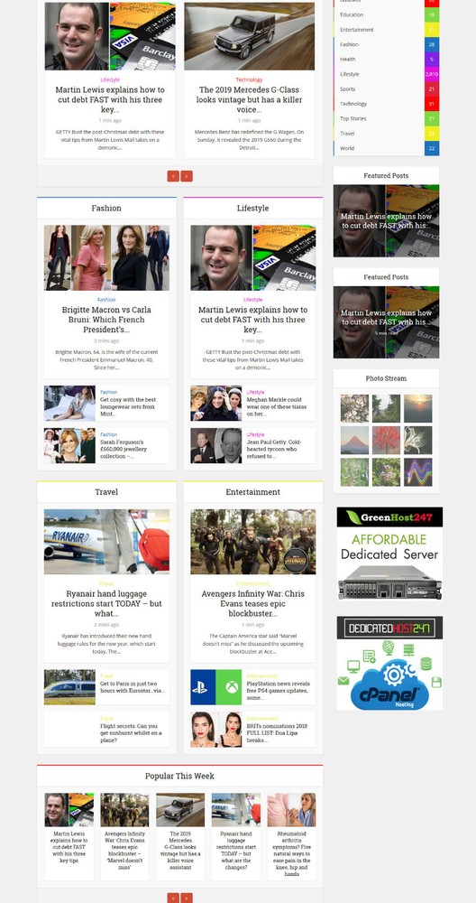 Daily News WebSite + Fully Automatic + Free Hosting with SSL