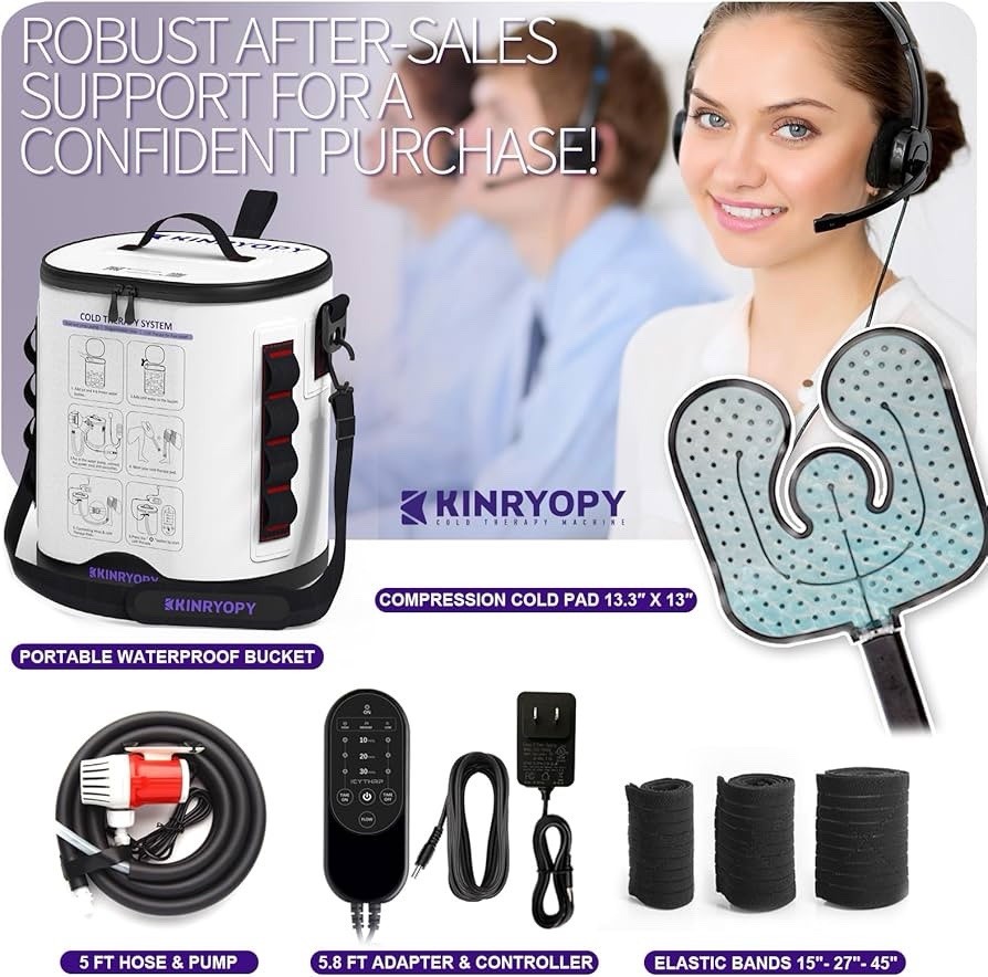 Cold Therapy Machine with Programmable Timer, Ice Machine For Knee Surgery