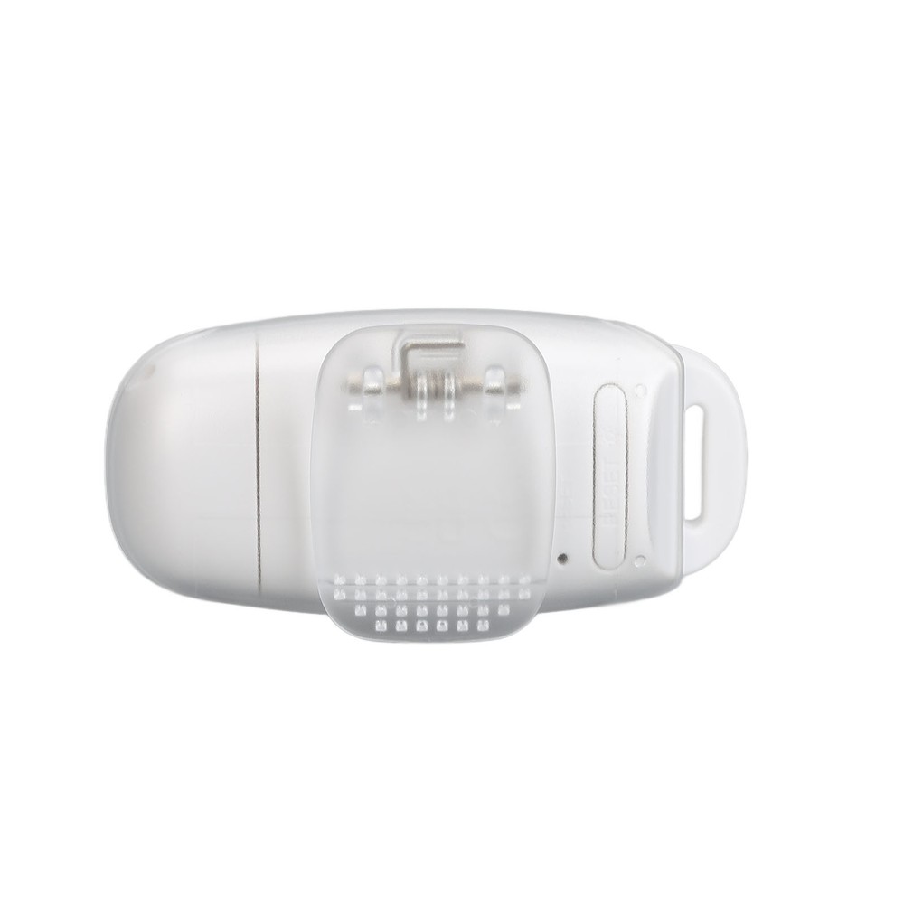 (White)Step Counter Large LCD Screen USB Rechargeable Pedometer W/ Lanyard FF