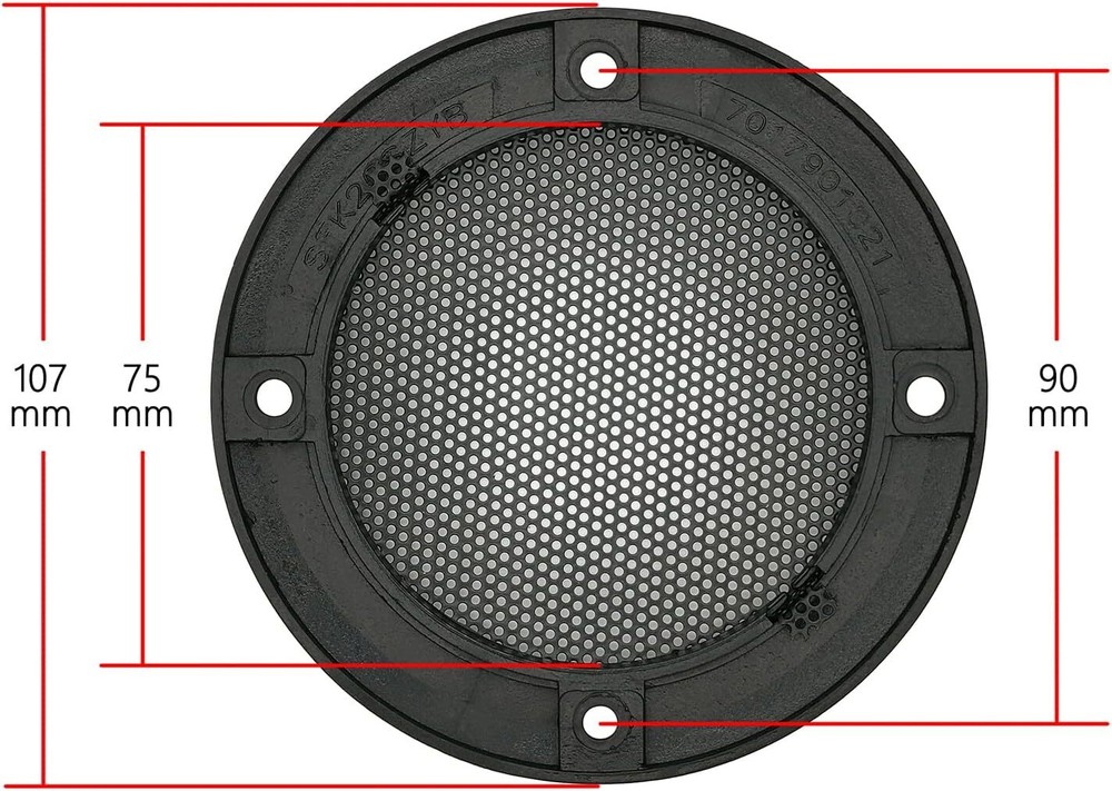 2pcs 3.5inch Mesh Speaker Grill Covers Guard Protector Speaker Decorative Circle