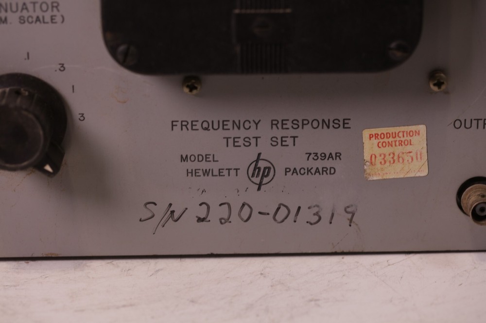 Hewlett Packard HP 739AR Frequency Response Test Set