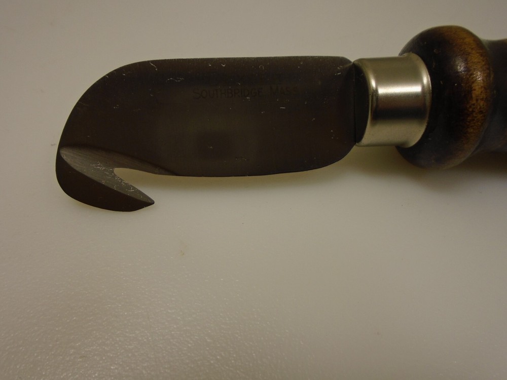 Dexter USA Hooked Pull Linoleum Multi Cutter Utility Knife 2.5X1.5 Wood Handle