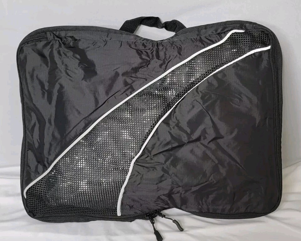 TravelWise Packing Cube System - Durable 4 Piece Weekender Plus Set (Black) New