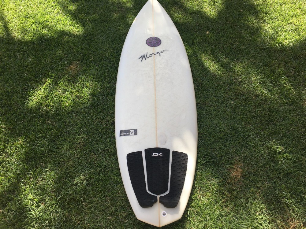 White HIC Morgan Super V Short Surfboard 