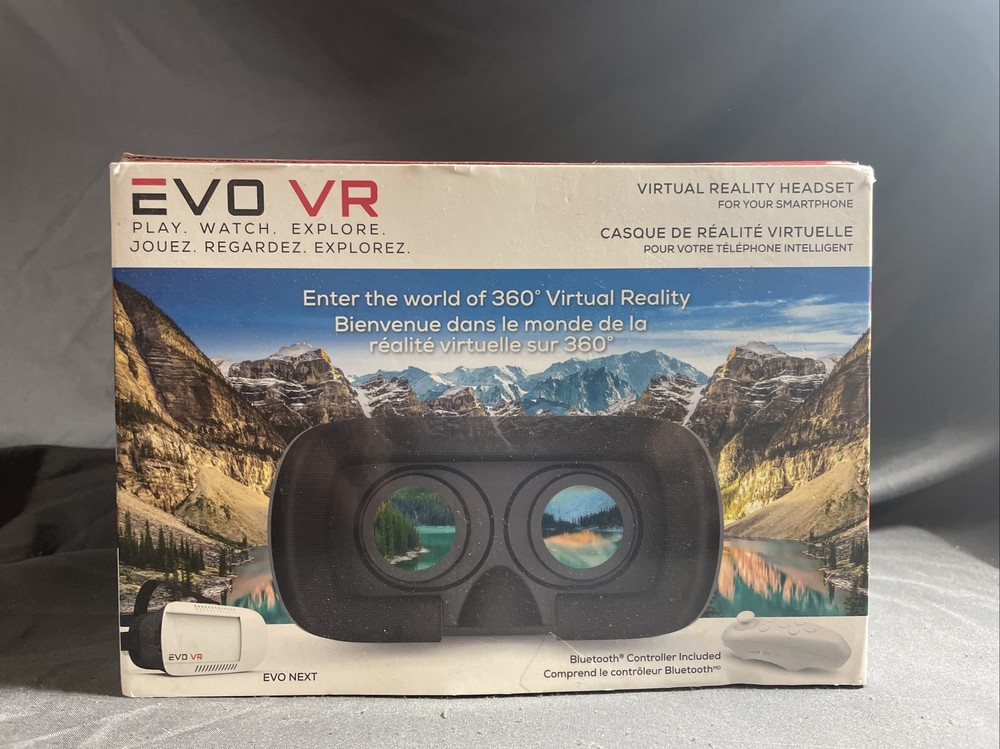 EVO VR NEXT Virtual Reality Headset/Controller for Smart Phone--(2016) New