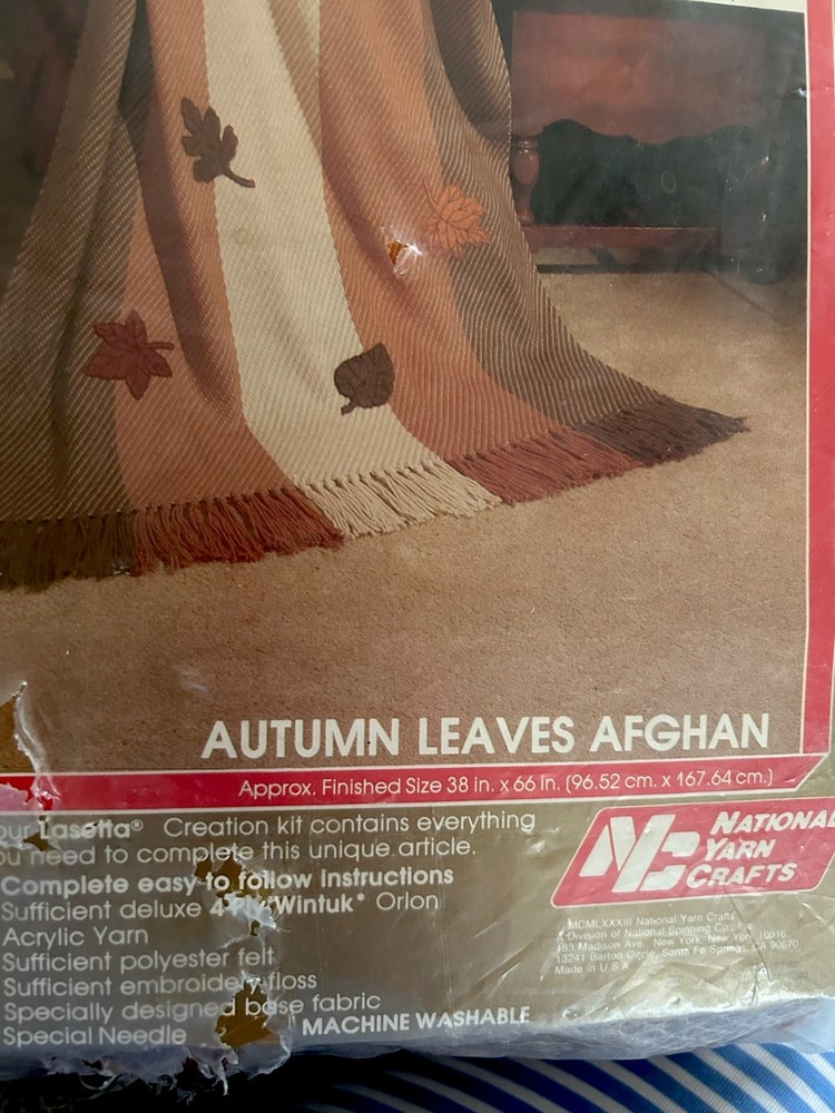 Lasetta Plus Autumn Leaves Afghan Kit