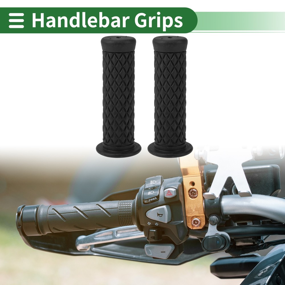 1" 25mm Motorcycle Knobs Handlebar Cover TPU Black #1