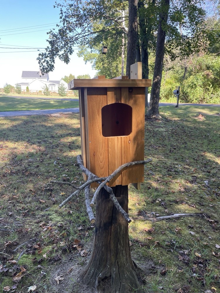 Cedar Barred Owl Nest Box Unfinished
