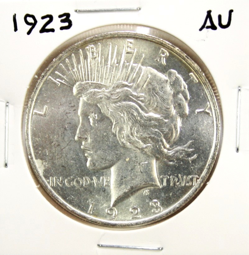1923 Peace Dollar AU #GA-1
