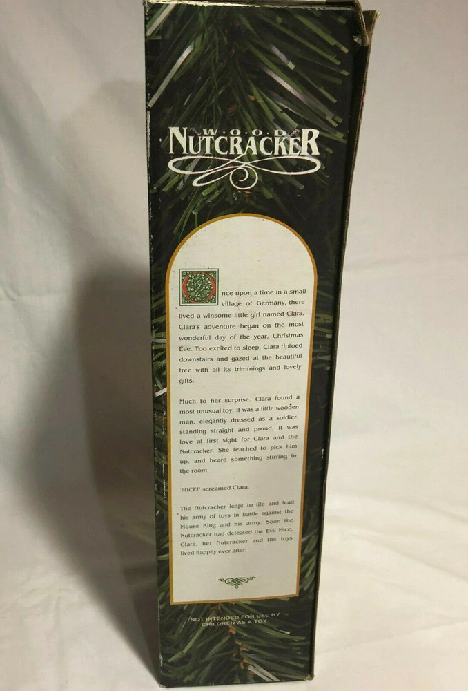 Wood Nutcracker Hand painted with Original Box