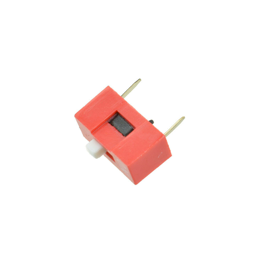 10Pcs Slide Type Switch Module 1-Bit 2.54mm 1 Position Way DIP Red Pitch