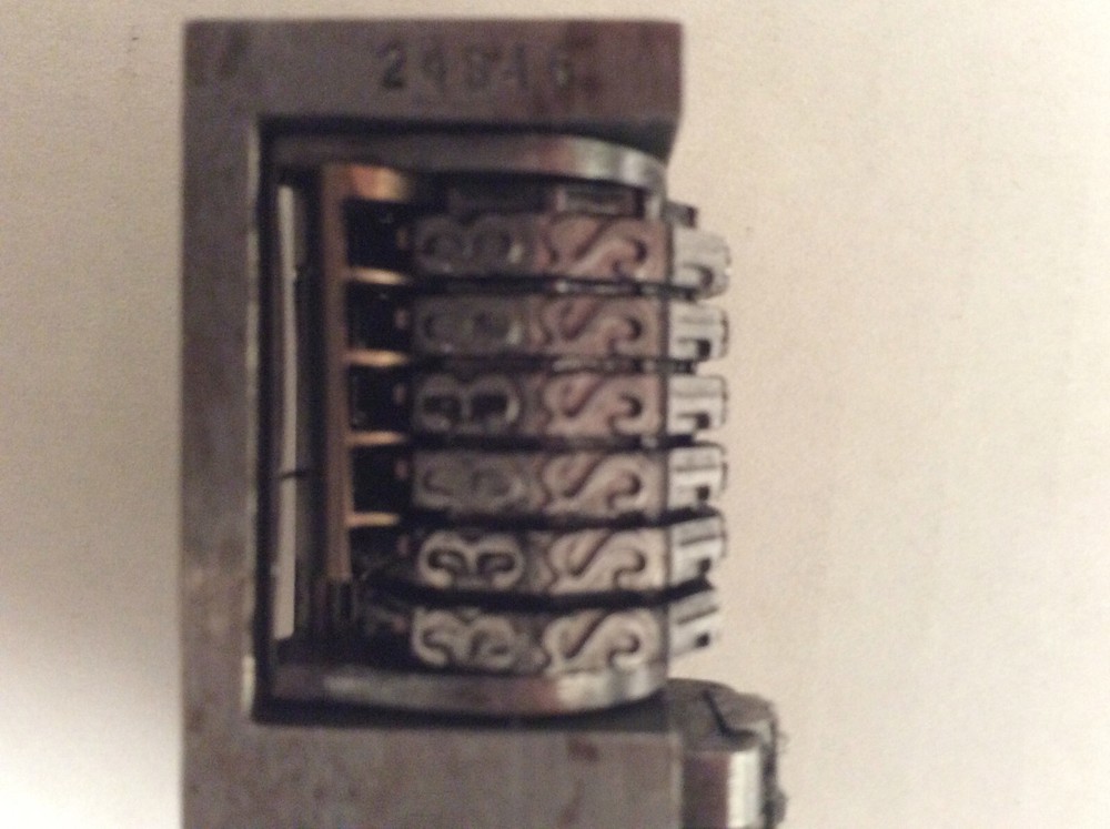 Letterpress Numbering Machine Wheel 6 To Number Forward
