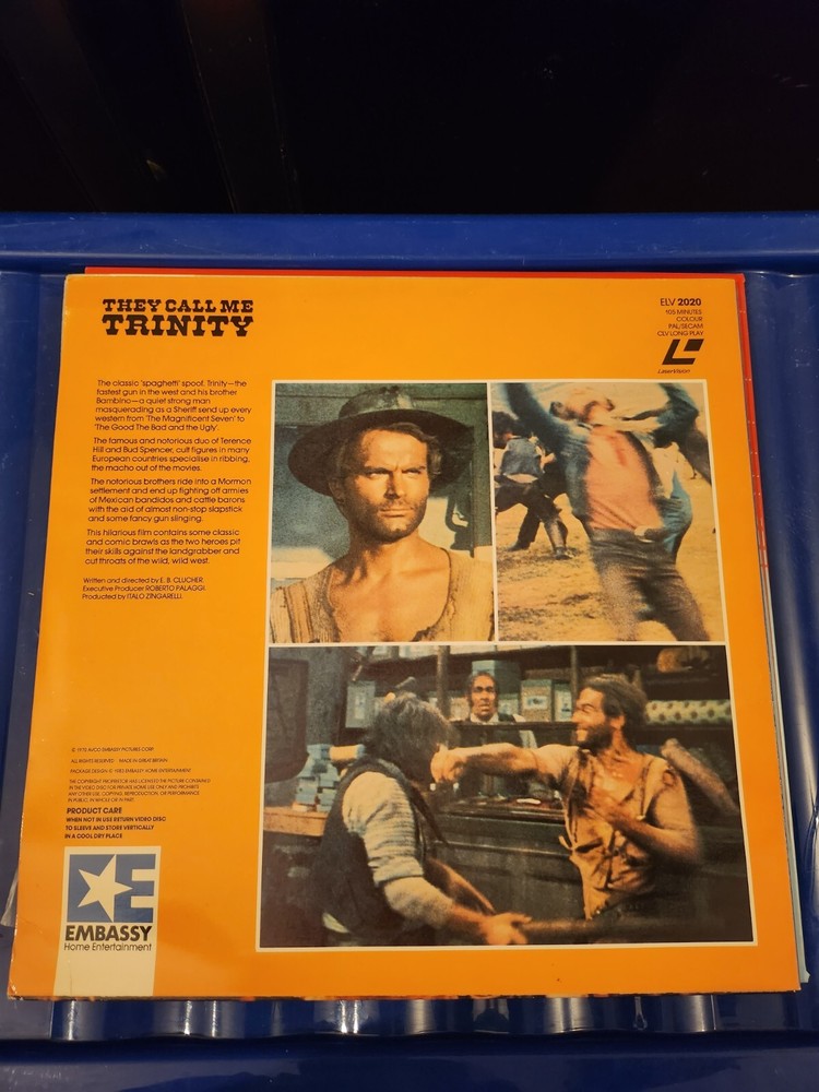 They Call Me Trinity Laserdisc