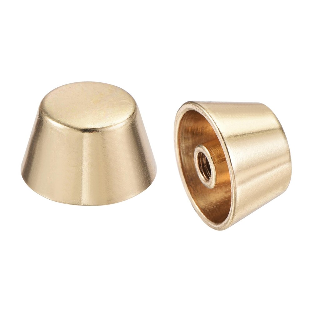 12x7mm Rivet Studs Screw Back Flat Cable Feet Stud Gold Tip 8pcs