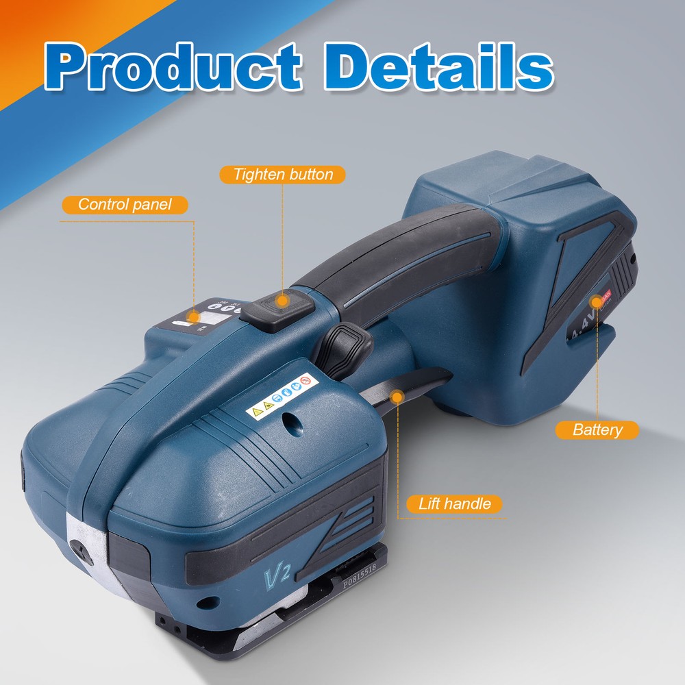 Electric Strapping Machine Automatic Strapping Tool For 1/2-5/8in PP PET