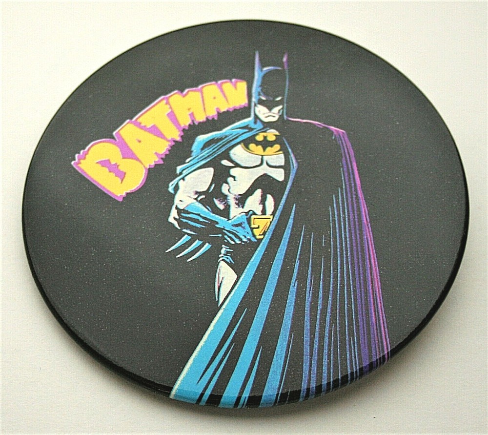 Batman in Cape Button Pin New NOS 1980s