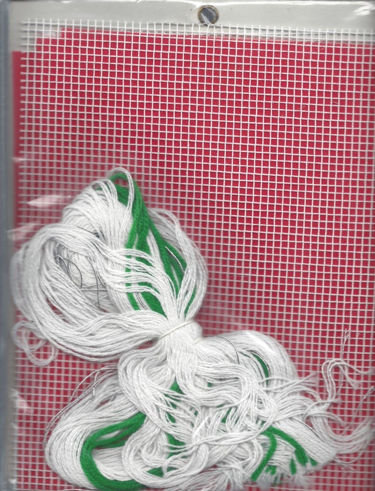 Snowman Stocking - Net Darning Kit ~ Vogart Crafts