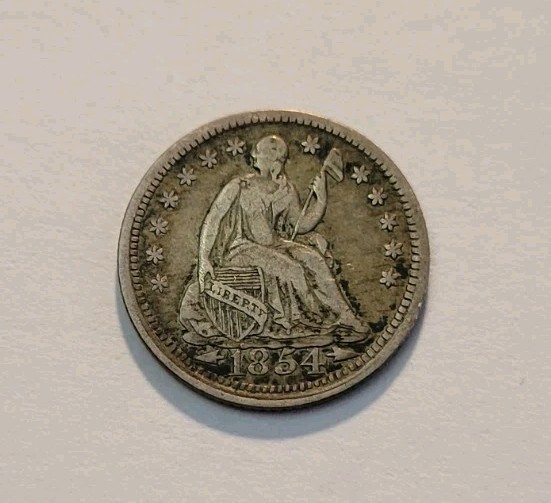 1854 Seated Half Dime