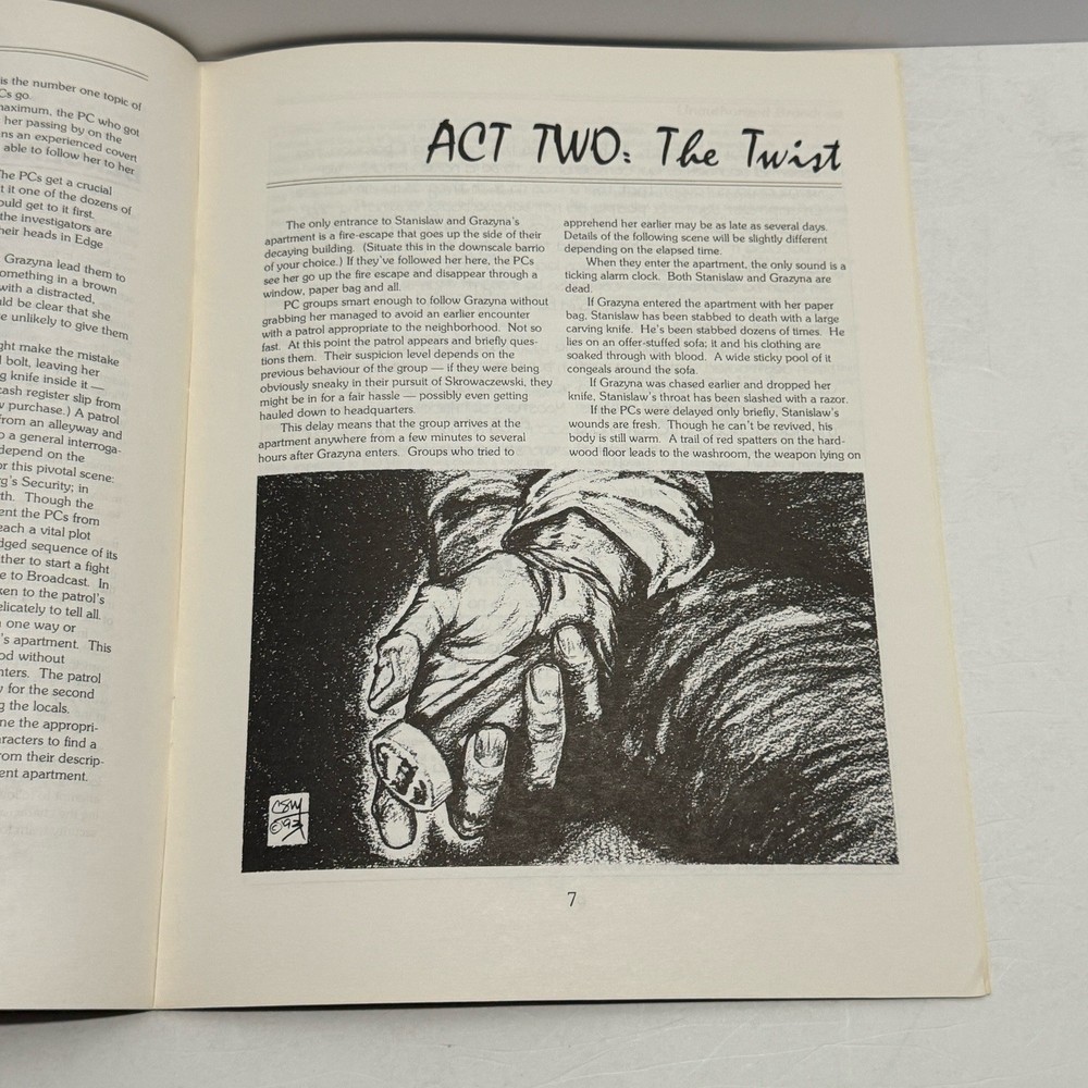 Over the Edge: Unauthorized Broadcast Adventure Resource RPG AG2103 1993