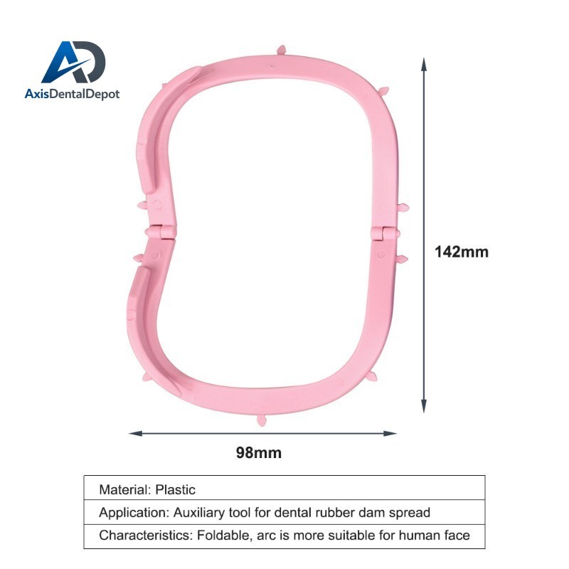 Dental Rubber Dam Sheet Frame Bracket Light Plastic/Foldable Frames Tool Bracket