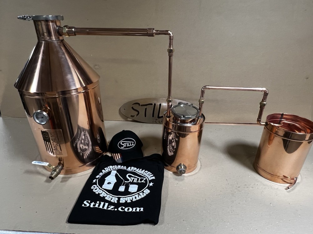 10 Gal Copper Still w/Thumper and Worm”The Perfect 10" Made In The USA