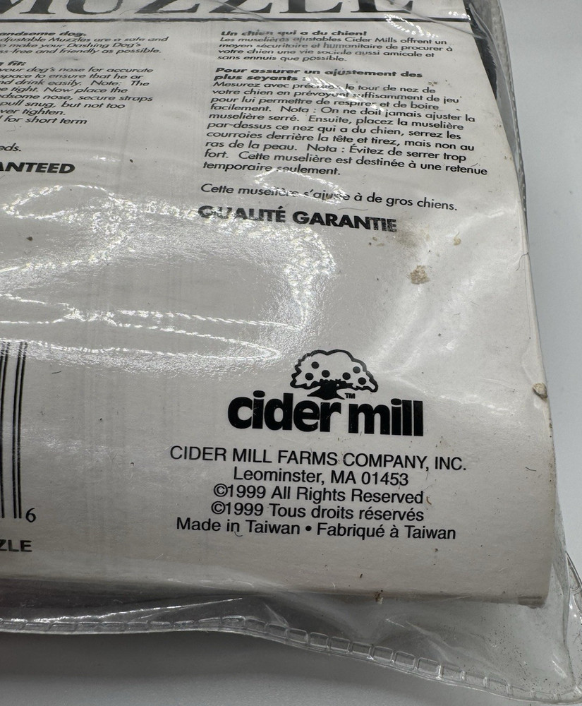 Dashing Dogs Large Adjustable Nylon Muzzle