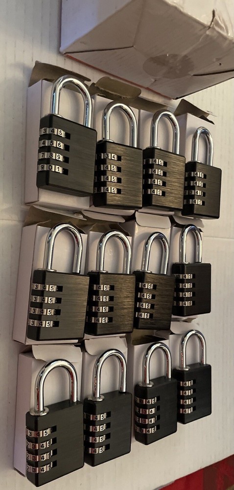 Combination Padlock 12-Pack