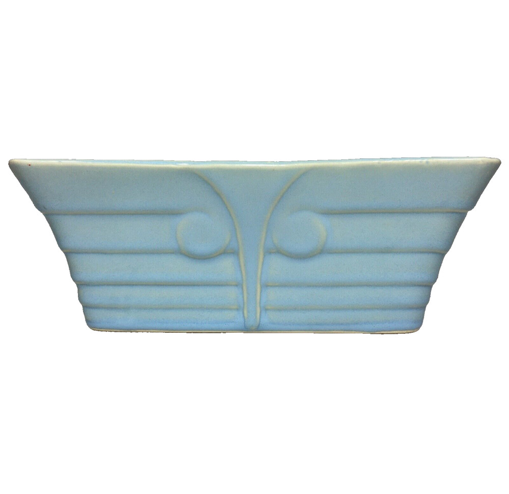 Ceramic Blue Rectangle Planter 8.25"