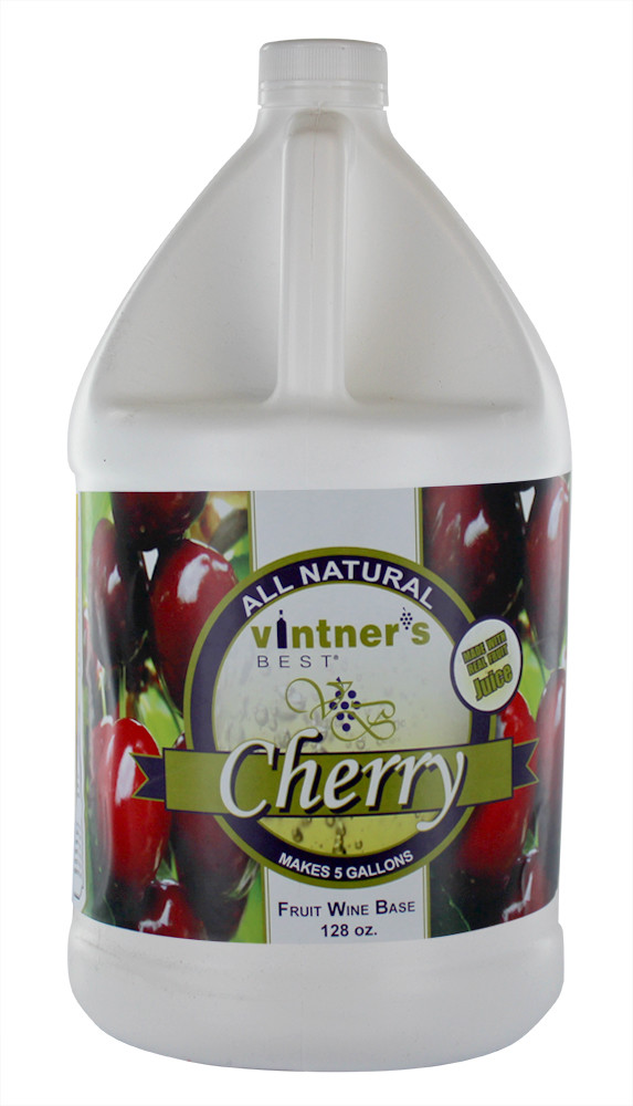 Vintners Best Fruit Wine Base Cherry for Home Wine Making 128 oz. Jug